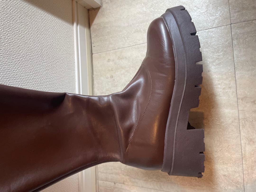 Heather ロングブーツ ブラウン Lサイズ 美品