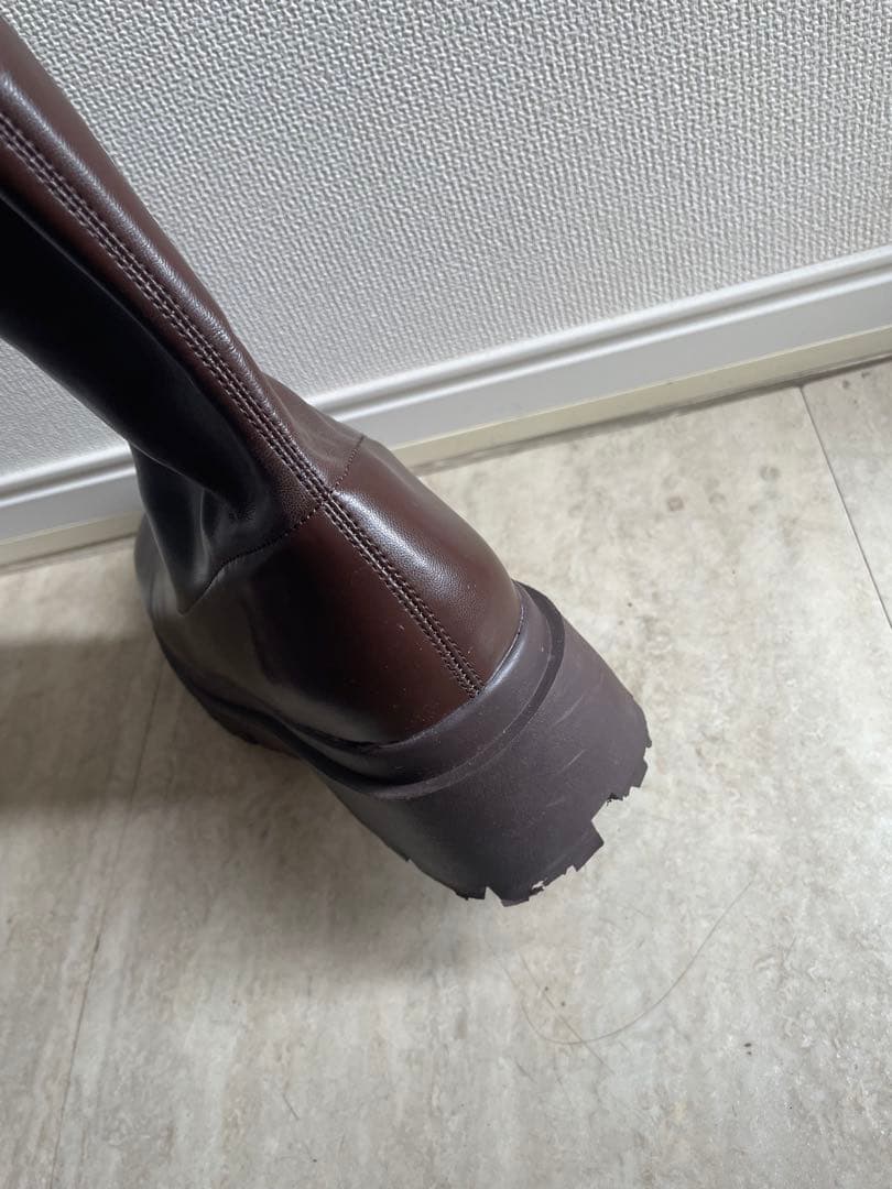 Heather ロングブーツ ブラウン Lサイズ 美品