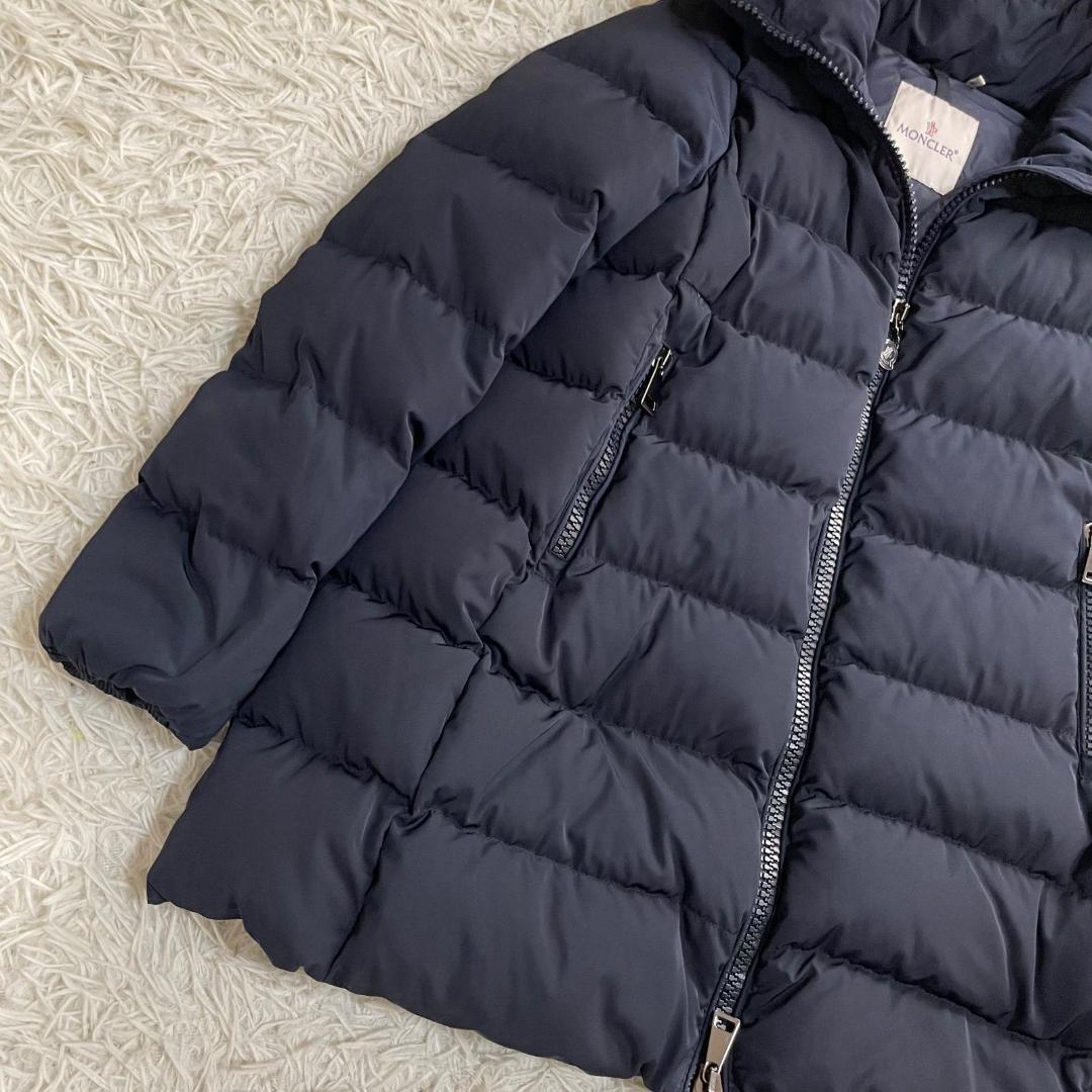 16463✨MONCLER petrea ロングダウンジャケット ネイビー