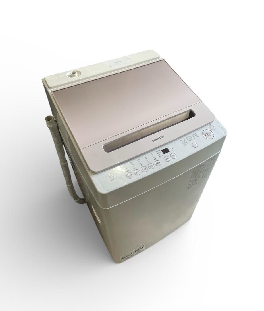 大阪京都限定 極美品 SHARP 洗濯機 7.0kg ES-GV7J-P 24年
