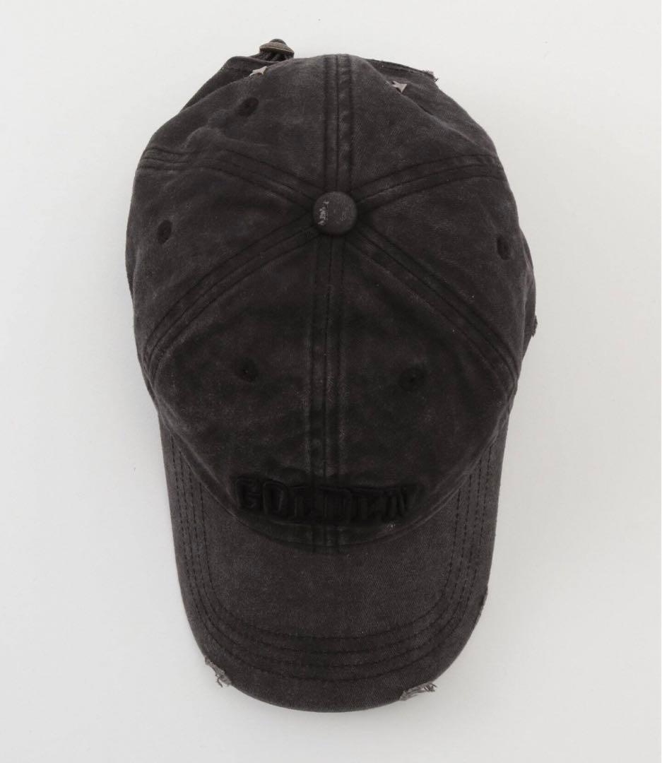 【タグ付き新品未使用】ブラック キャップ golden 