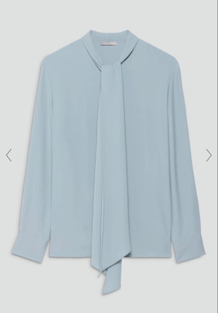 TheoryLuxeリボン長袖ブラウスMarvineSaylieBlouse