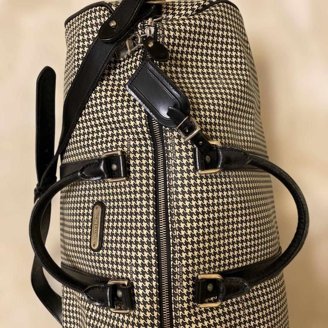 専用になりました。Ralph Lauren ボストンバッグ 千鳥格子旅行バック