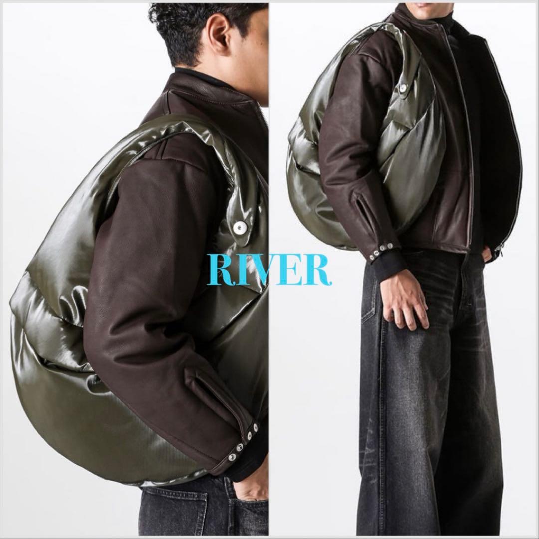 【OMAR AFRIDI】FOAMED LIDIA BAG DEEP GREEN