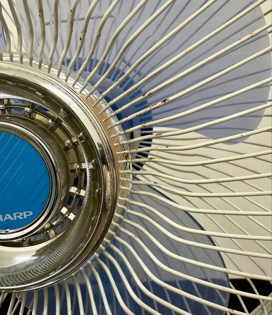 ✨レア✨昭和レトロ 扇風機 SHARP PJ-34ZS ビンテージ伸縮レバー付②