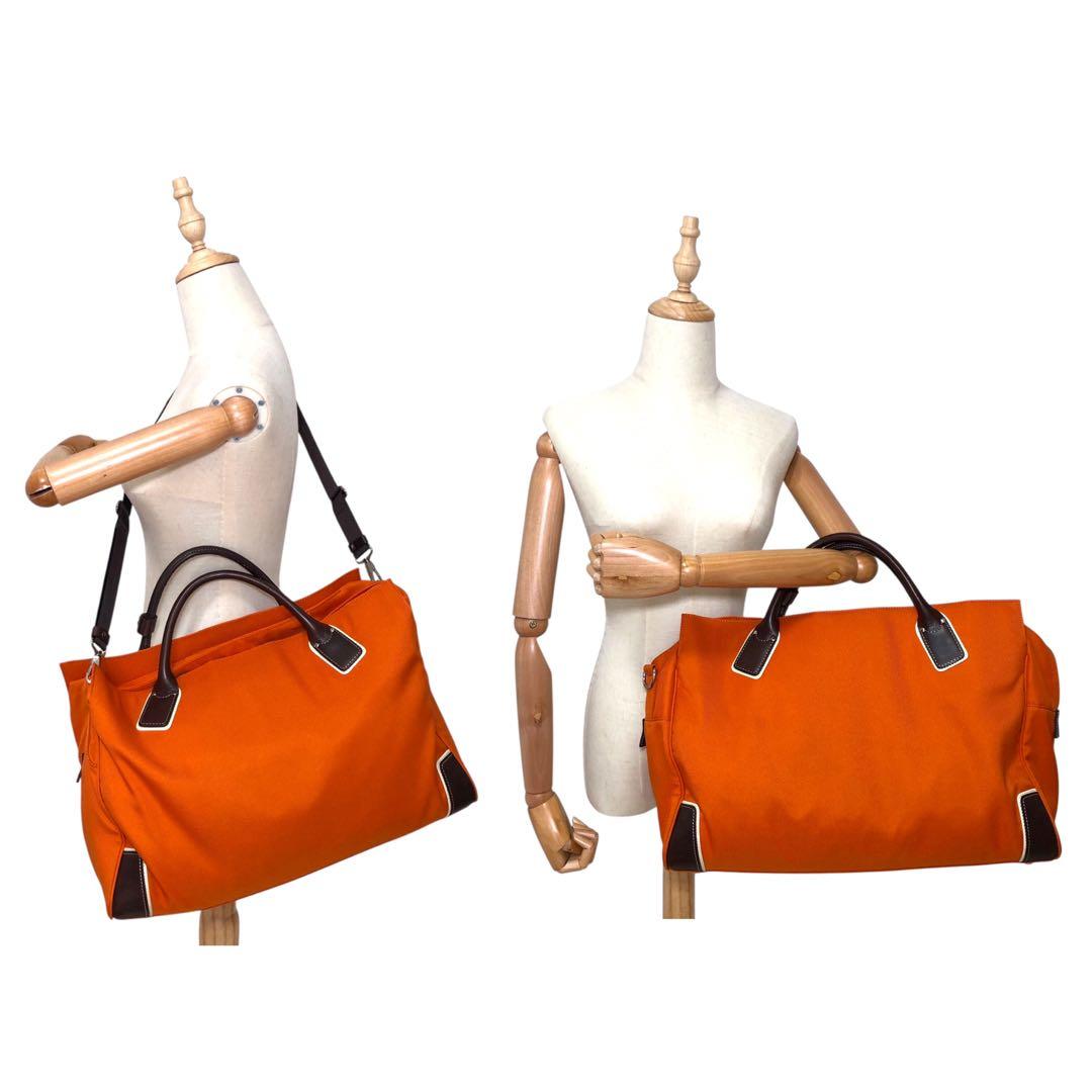 美品 SAZABY サザビー 2way ボストンバッグ ショルダーバッグ 鍵付き