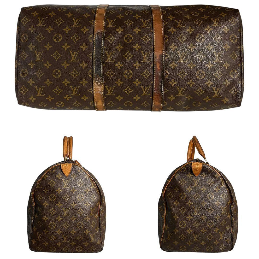 【正規品】ルイヴィトン　キーポル50　モノグラム　ボストンバッグ　旅行かばん　茶