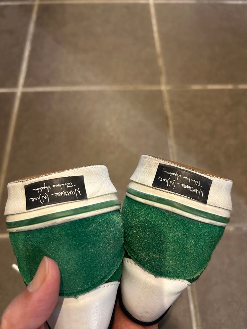 ナンバーナイン フェンダー 柄 ロゴ スニーカー