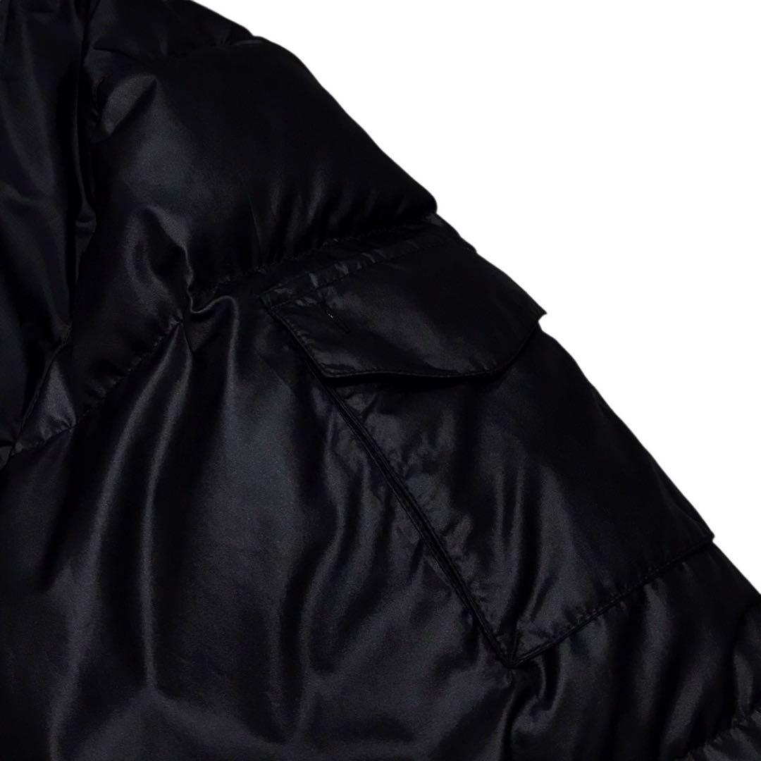 00s adidas アディダス　中綿ジャケット　トレフォイル刺繍ロゴ　ブラック