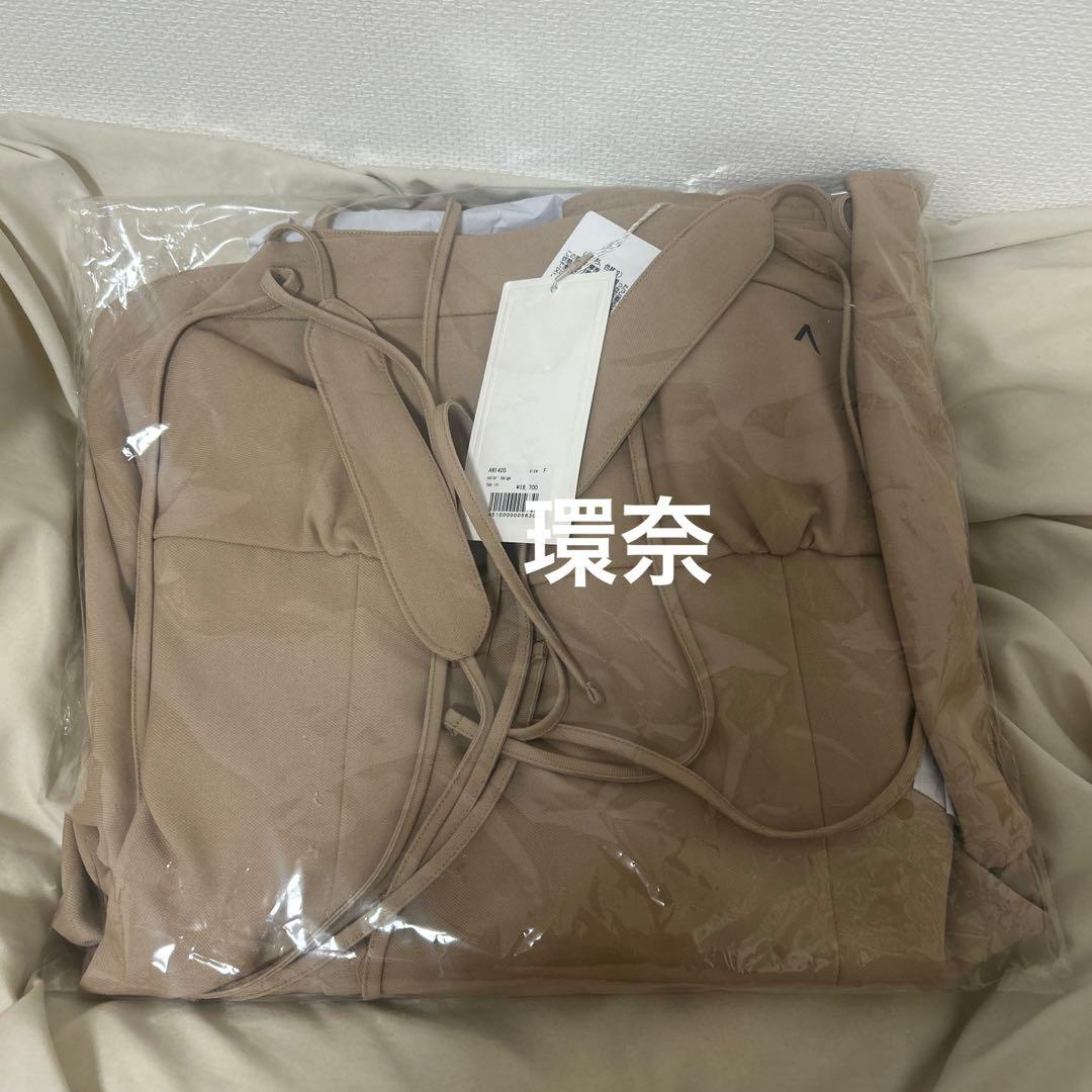 ワンピース andmary Elsie flare mini dress / beige