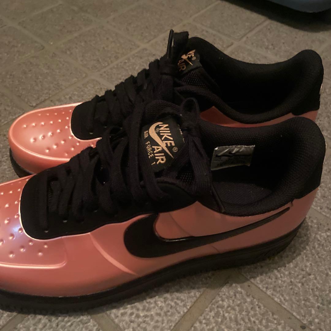 こ*き様 ナイキ　エアフォース1　エナメル　ピンク　コーラルスターダスト　フォー