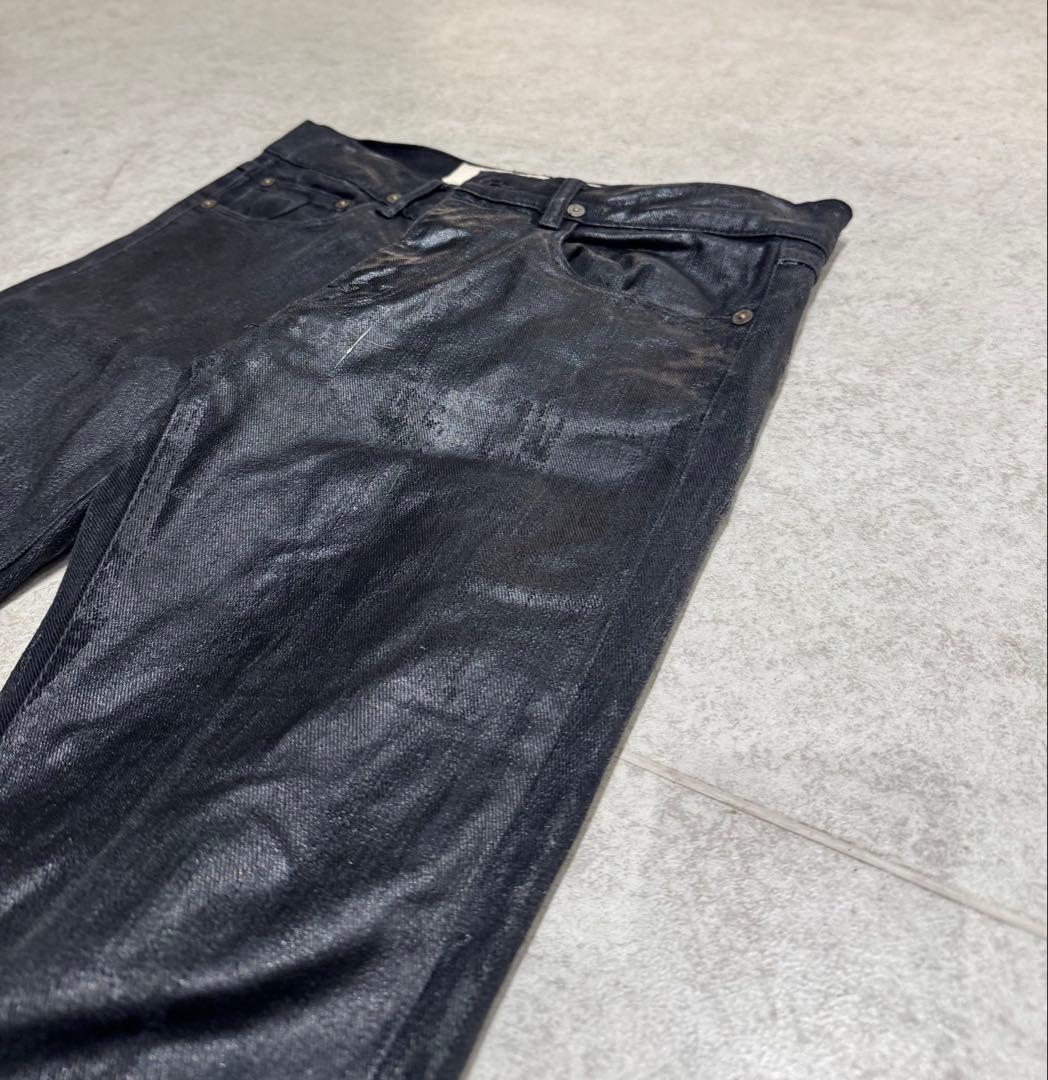 Dior homme似　　ブラックコーティングデニム　Archive