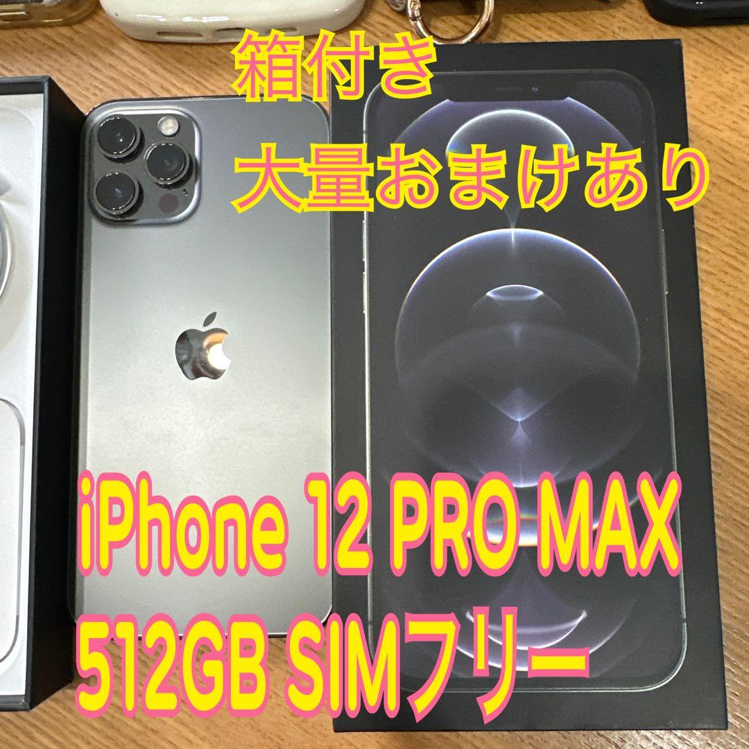 【早い者勝】美品iPhone12 Promax 512GB SIMフリーおまけ付
