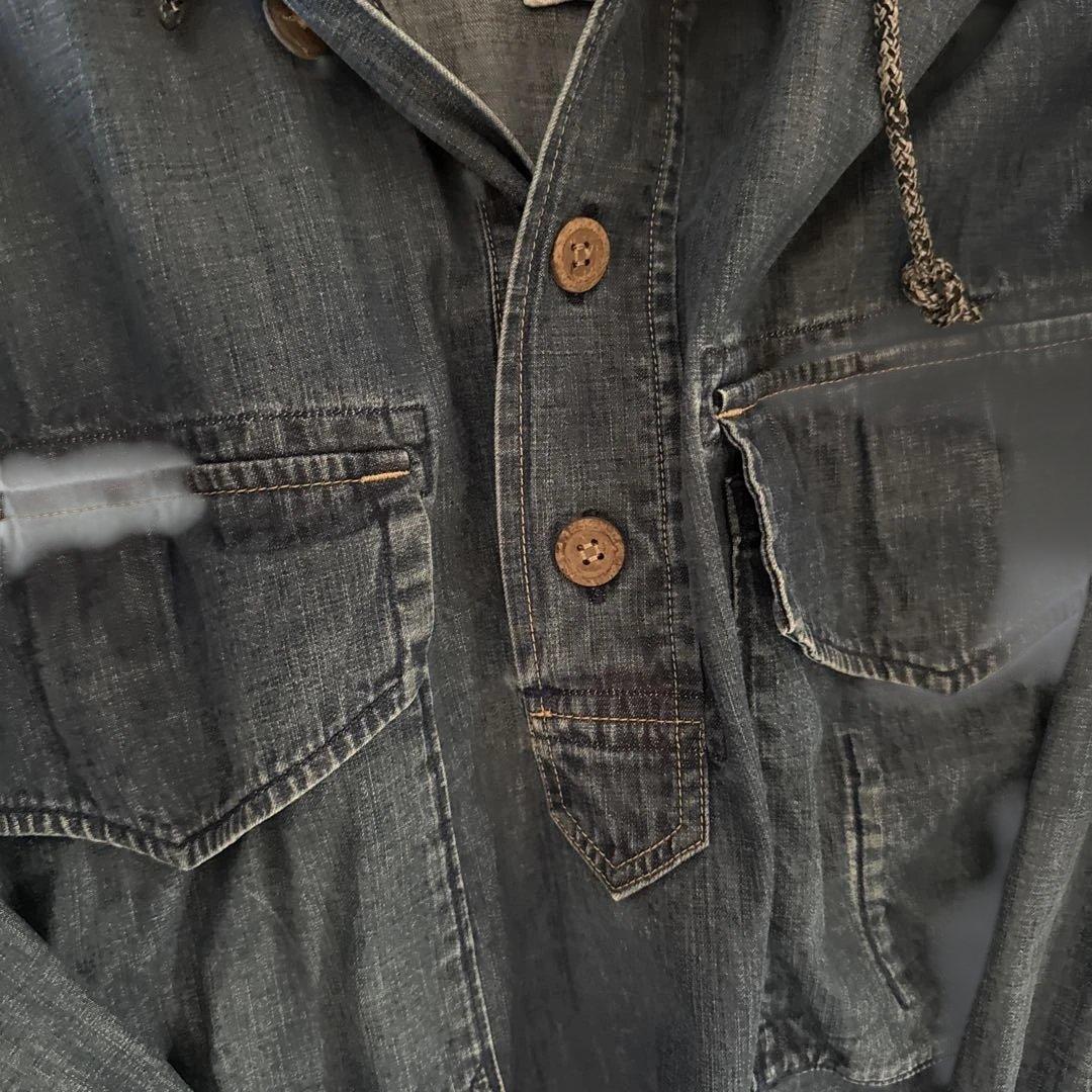 45R モンプチデニムのオンザビーチドレス（インディゴ 重）