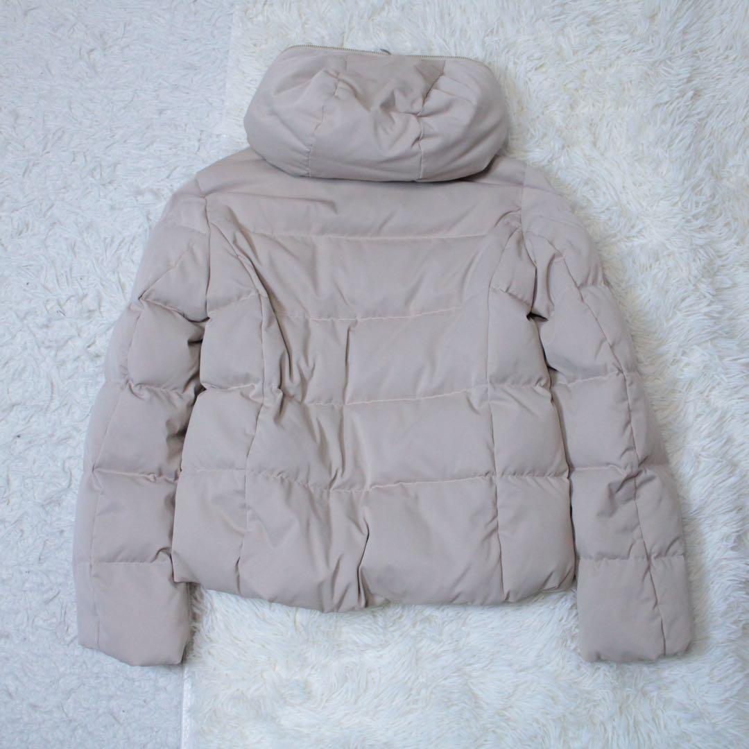 le. coeur blanc ルクールブラン ファーフードショートダウン モカ