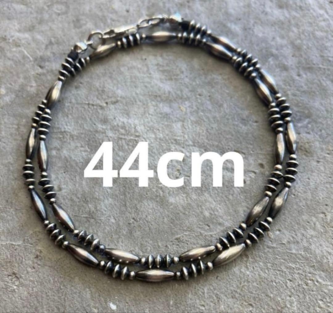 SV925製 ナバホパール　当店オリジナルデザインネックレス　44cm