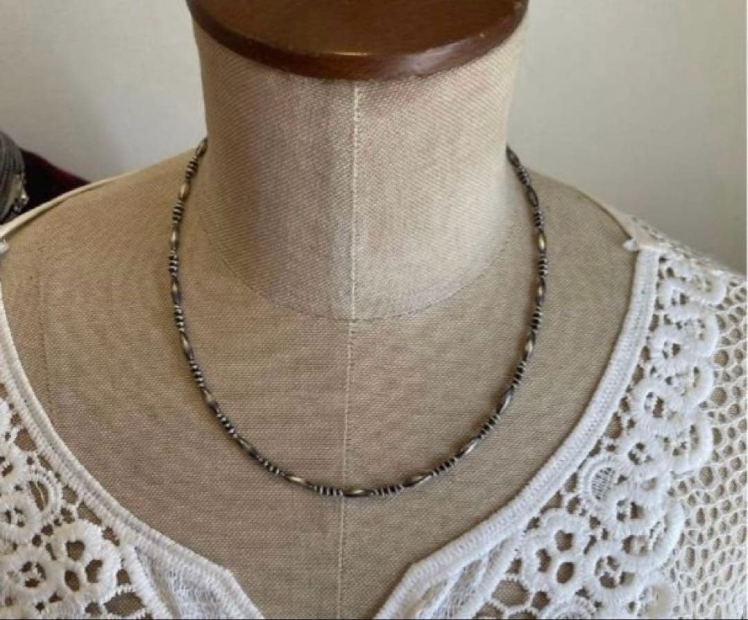 SV925製 ナバホパール　当店オリジナルデザインネックレス　44cm