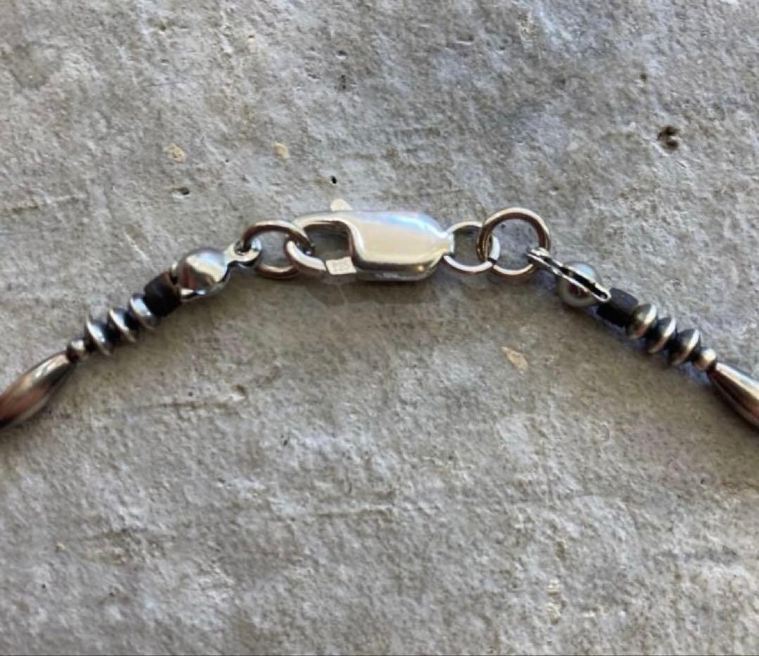 SV925製 ナバホパール　当店オリジナルデザインネックレス　44cm