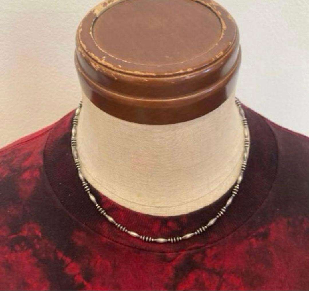 SV925製 ナバホパール　当店オリジナルデザインネックレス　44cm