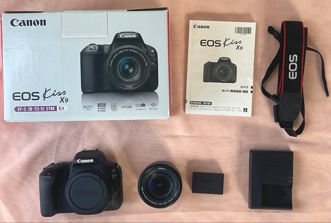 Canon EOS KISS x9 標準レンズキット 付属品有　一眼レフ　カメラ