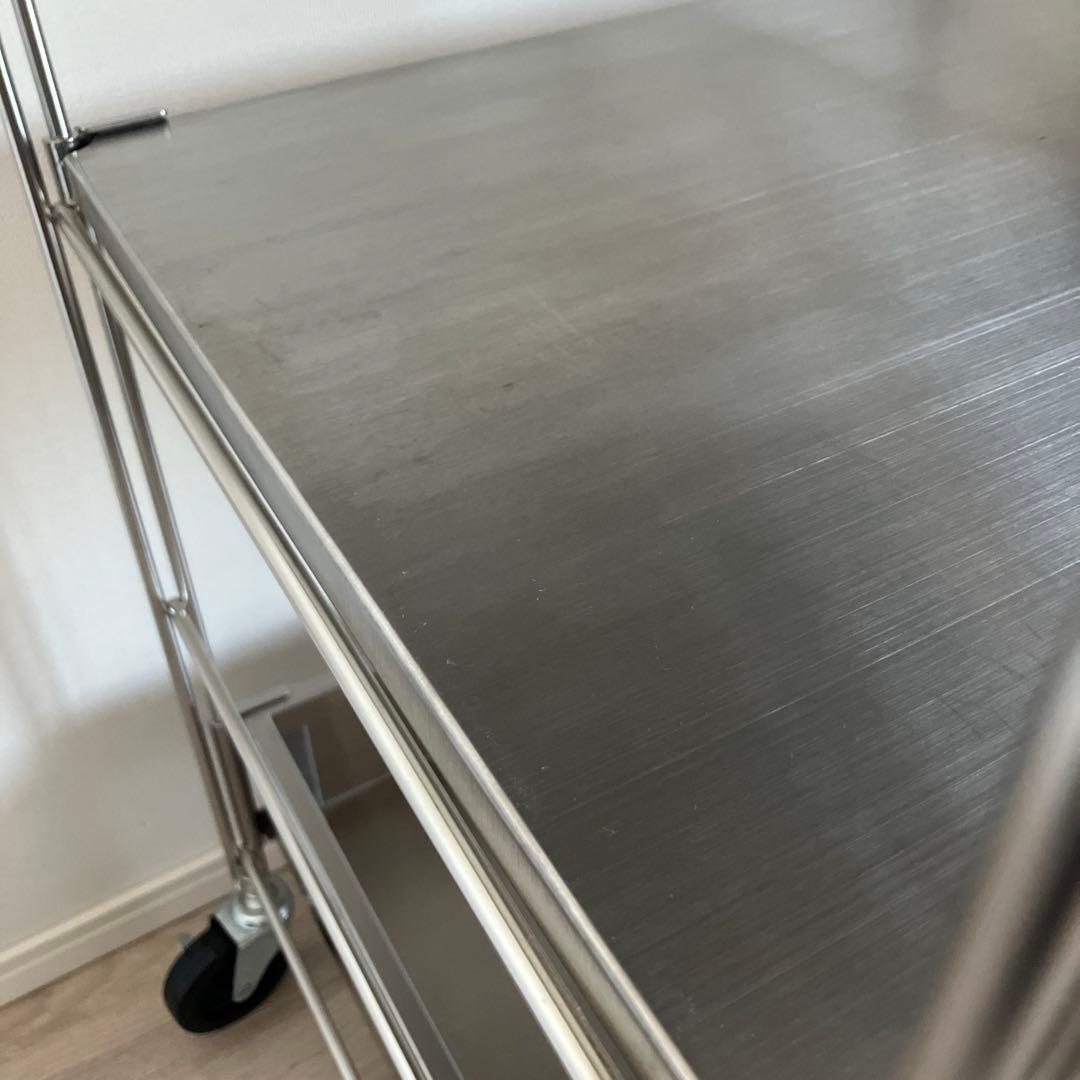 無印良品　ステンレスユニットシェルフワゴン