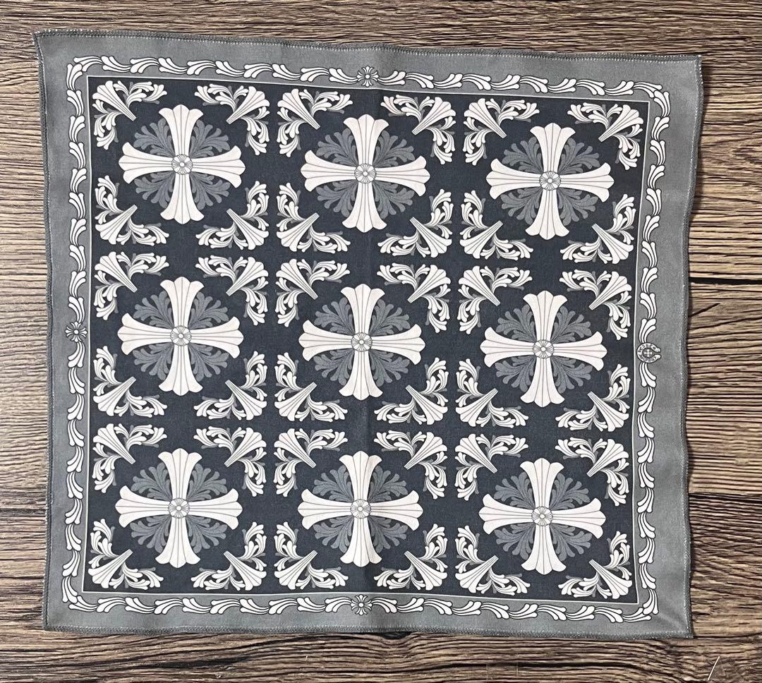 クロムハーツ メガネケース スクロールラベル ブラック ※おまけ付き