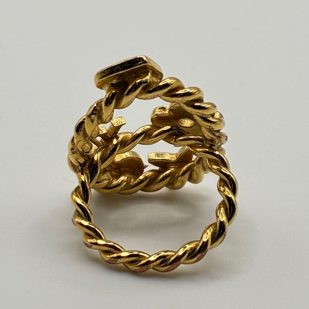 ルイヴィトン モノグラム バーグ スウィート リング 指輪 約8号 ゴールド系