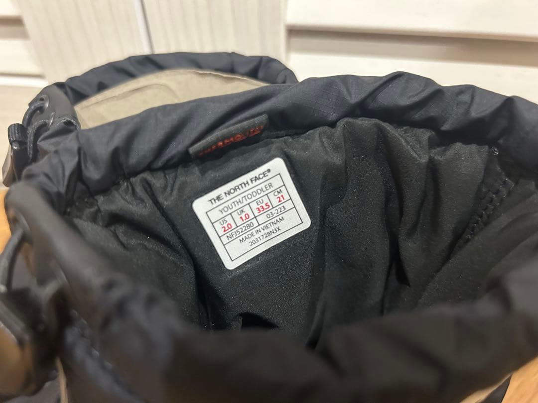 【新品】ノースフェイス ヌプシ スノーブーツ　キッズ　21cm ジュニア