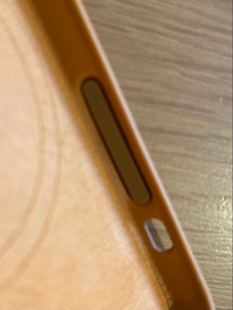 【純正】アップル iPhone13miniレザーケース ゴールデンブラウン