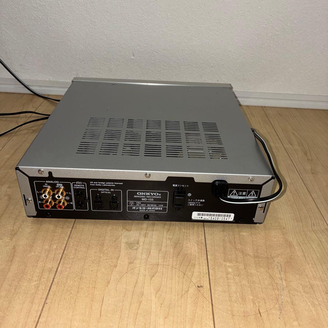 【ジャンク】ONKYO MD-133 MDデッキ ジャンク　通電可能