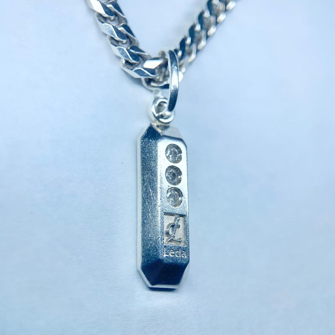 希少 レダシルマ ネックレス 喜平 ダイヤモンド 3粒 0.10 ゲルマニウム