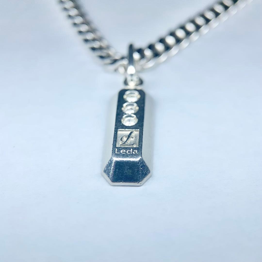 希少 レダシルマ ネックレス 喜平 ダイヤモンド 3粒 0.10 ゲルマニウム