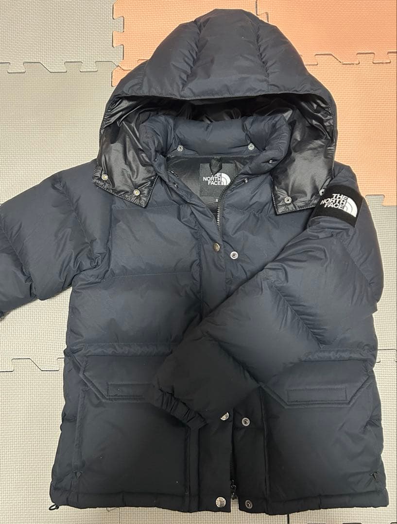 ザノースフェイス ダウン キャンプシエラショートNDW92230 希少S 黒