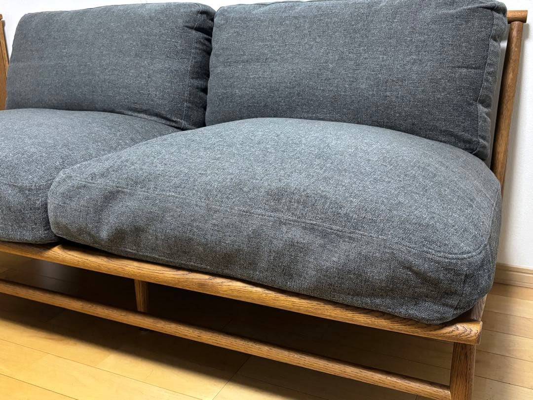 【モモナチュラル】クラウドソファ　CLOUD SOFA 2人掛けソファ