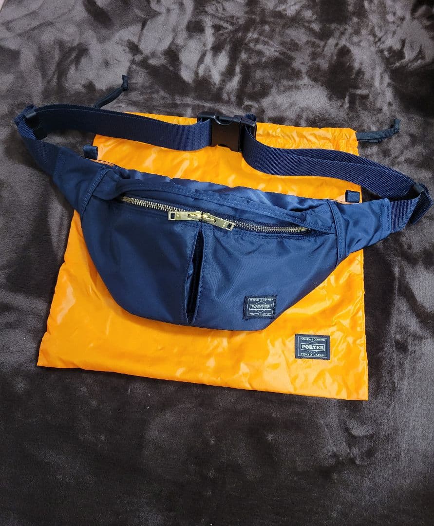 ほぼ未使用‼️PORTER タンカー ボディバッグ アイアンブルー