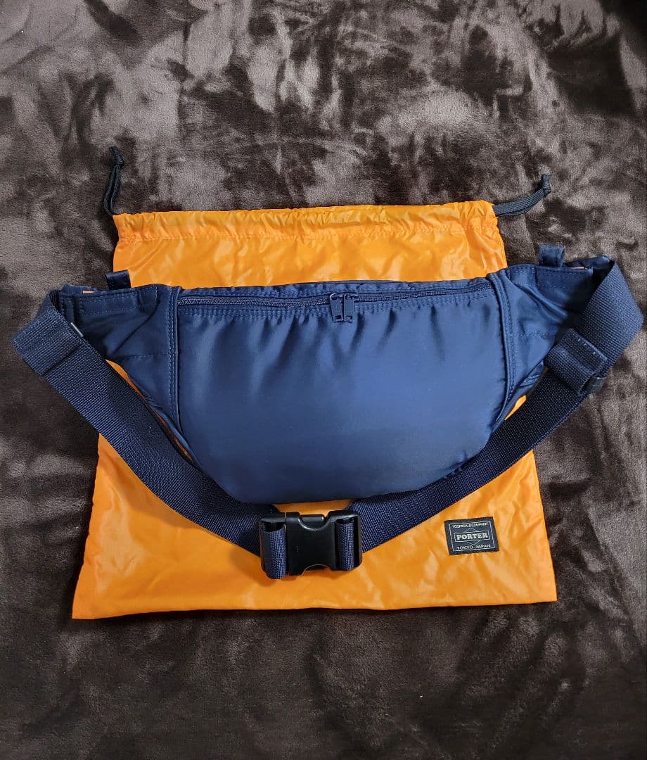 ほぼ未使用‼️PORTER タンカー ボディバッグ アイアンブルー