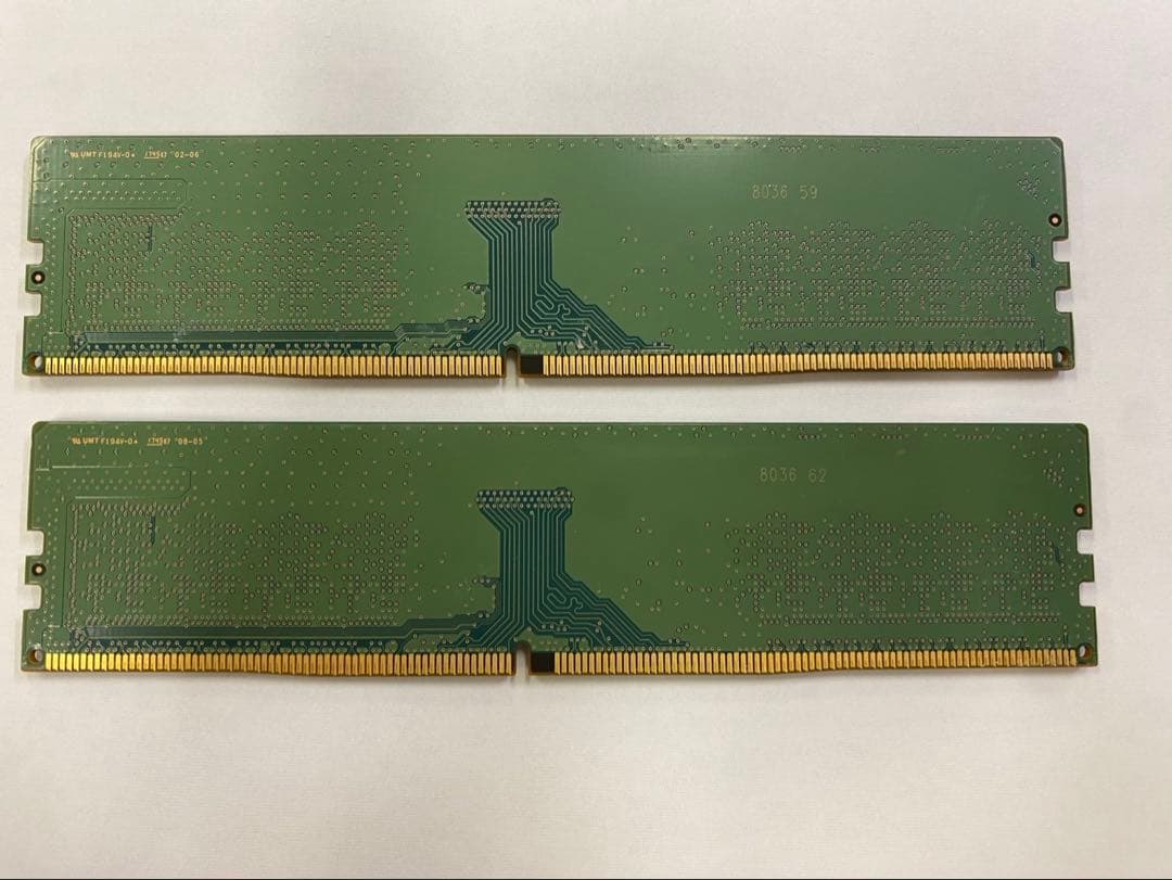 SAMSUNG DDR4 2400T 8GBメモリ2セット