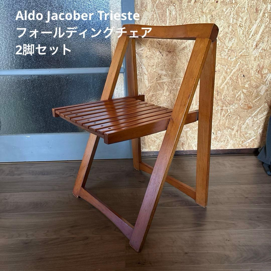 【2脚セット】Aldo Jacober Trieste フォールディングチェア