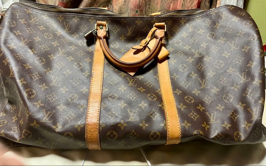 Louis Vuitton 本店購入 ボストンバッグ keepallややシミあり