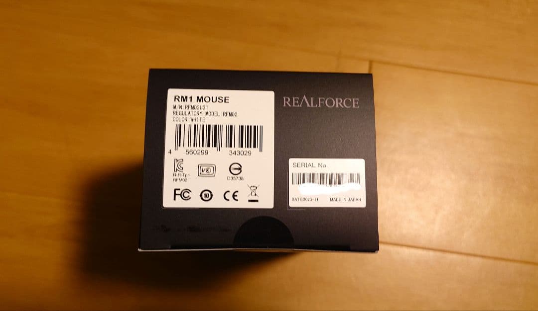 【未開封、本日特価】東プレ REALFORCE RM1マウス 白 静電容量無接点