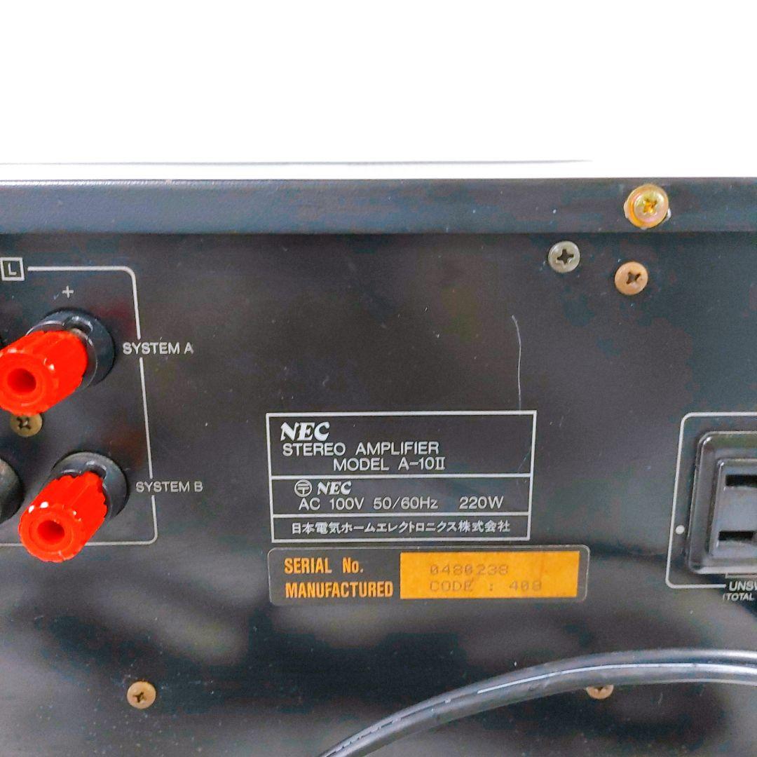 NEC A-10Ⅱ プリメインアンプ 日本電気