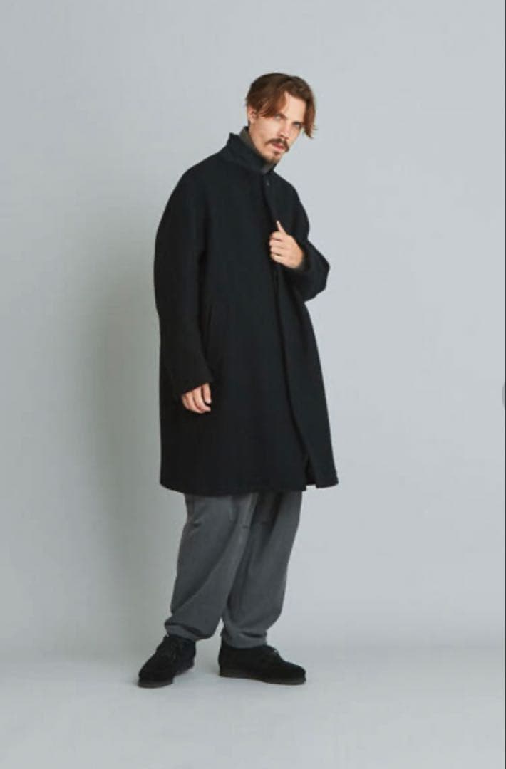 【美品】Steven Alan スティーブンアラン チェスターコート 黒　毛