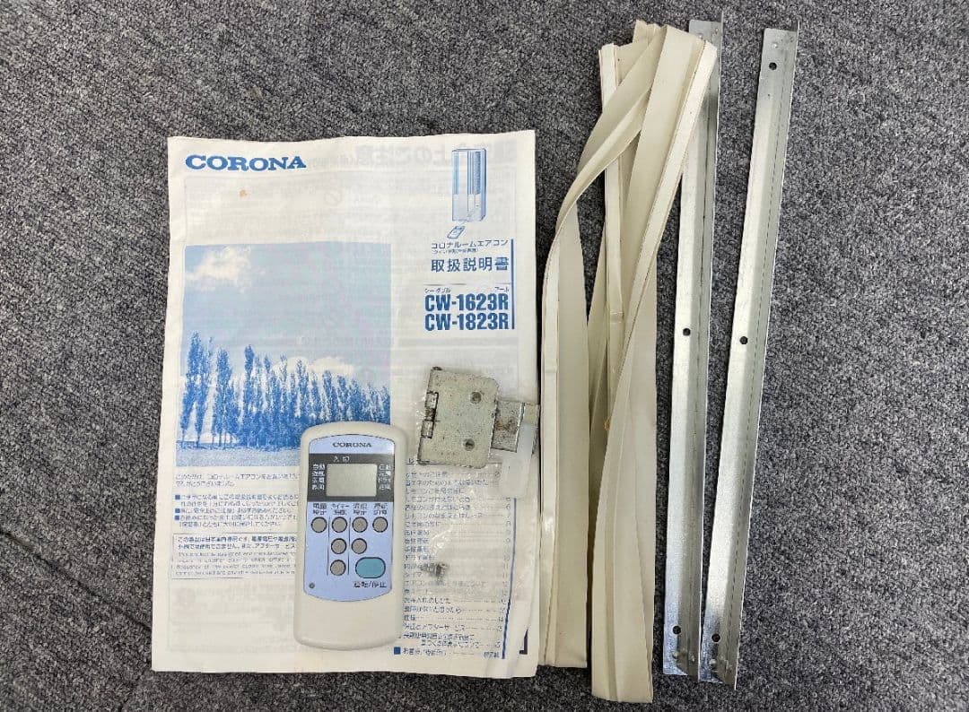 コロナ窓用エアコン 冷房専用2023年製CW-1623R リモコン・取説・窓枠付