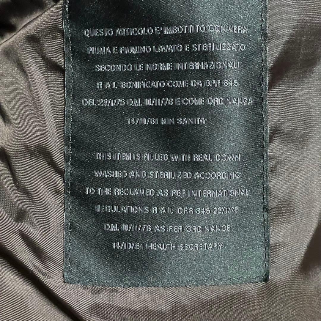 極美品 バーニーズニューヨーク ダウンジャケット イタリア製 ダークブラウン