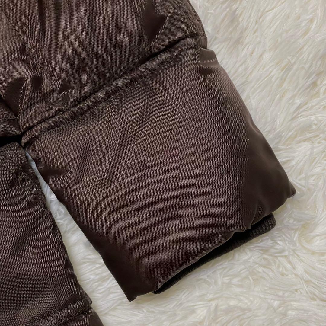 極美品 バーニーズニューヨーク ダウンジャケット イタリア製 ダークブラウン