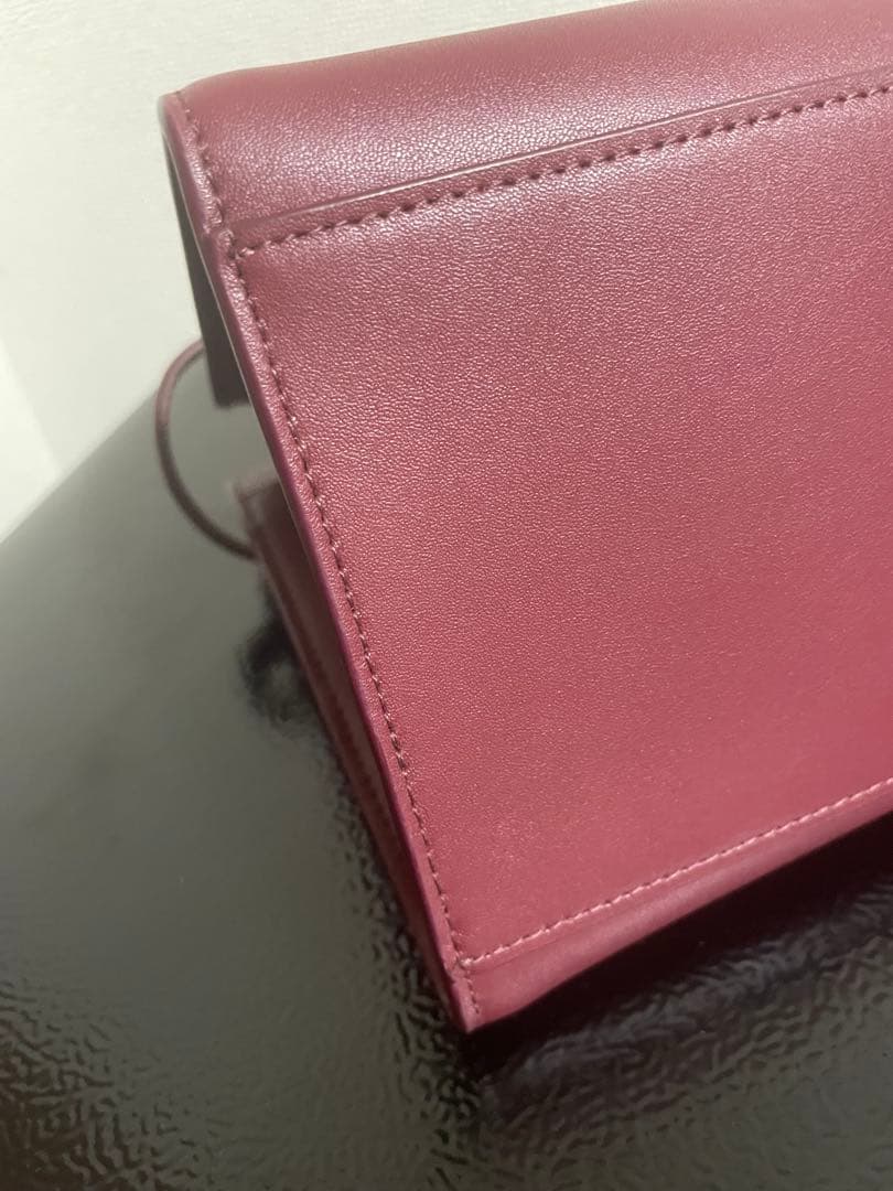 FURLA バーガンディ ハンドバッグ