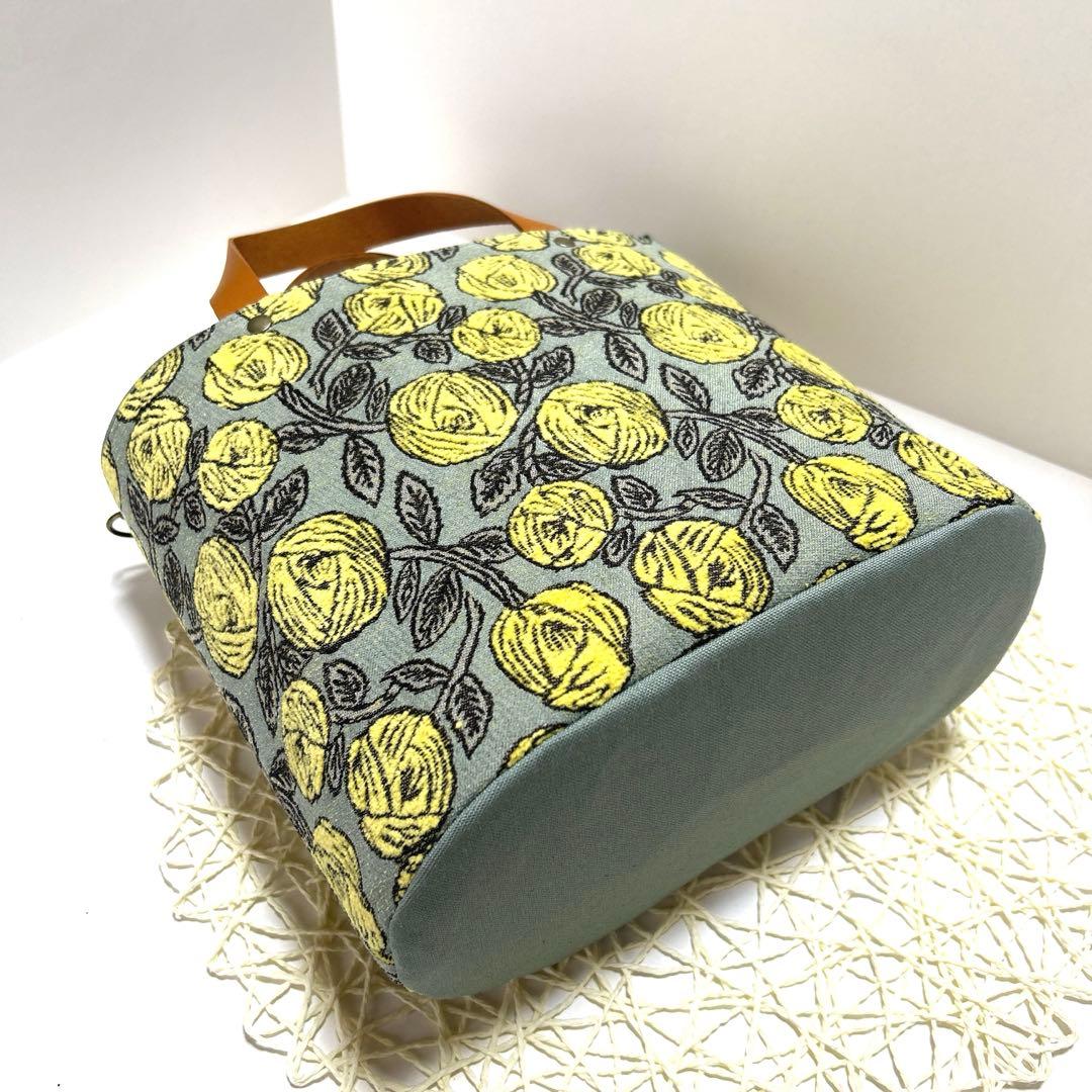 ミナペルホネン楕円底トートバッグ　ハンドメイド