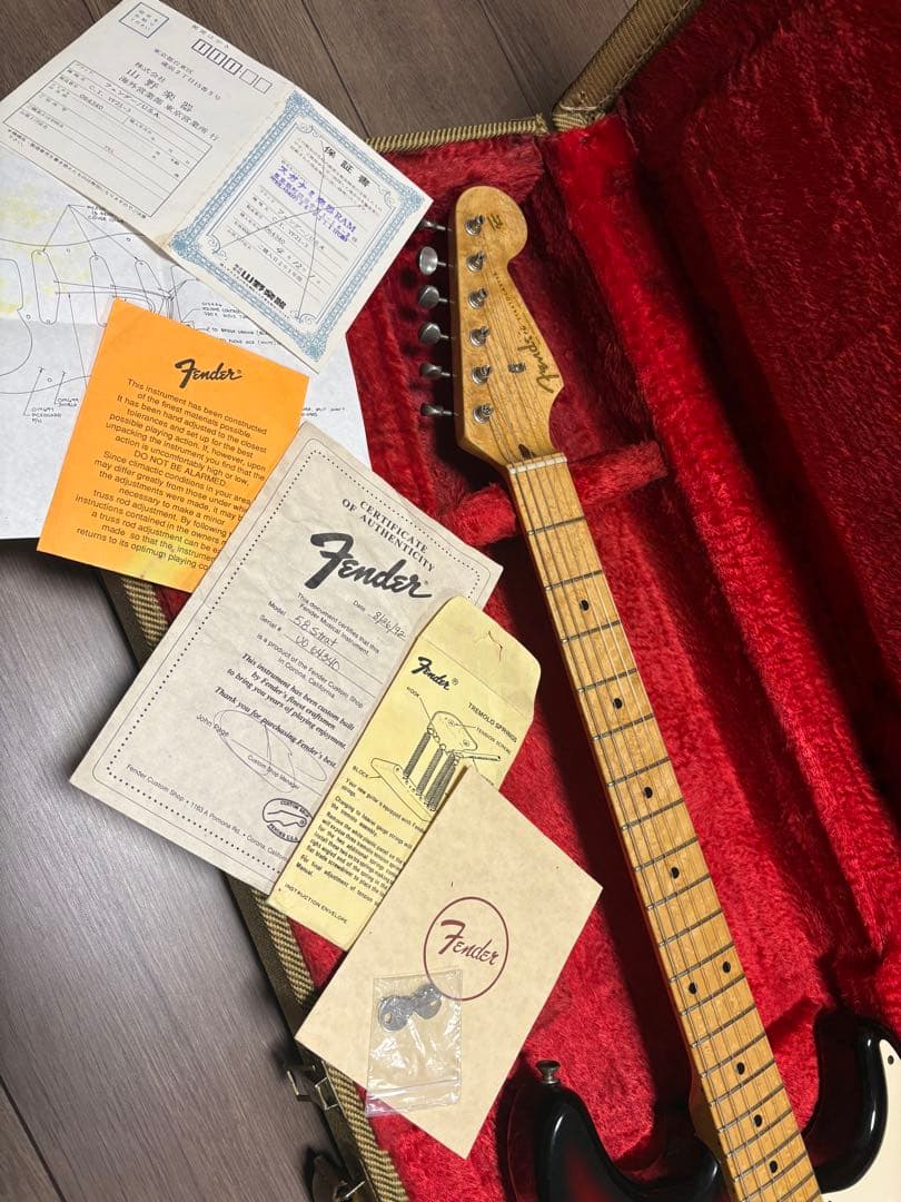 フェンダーカスタムショップ　58ストラト　1992年製