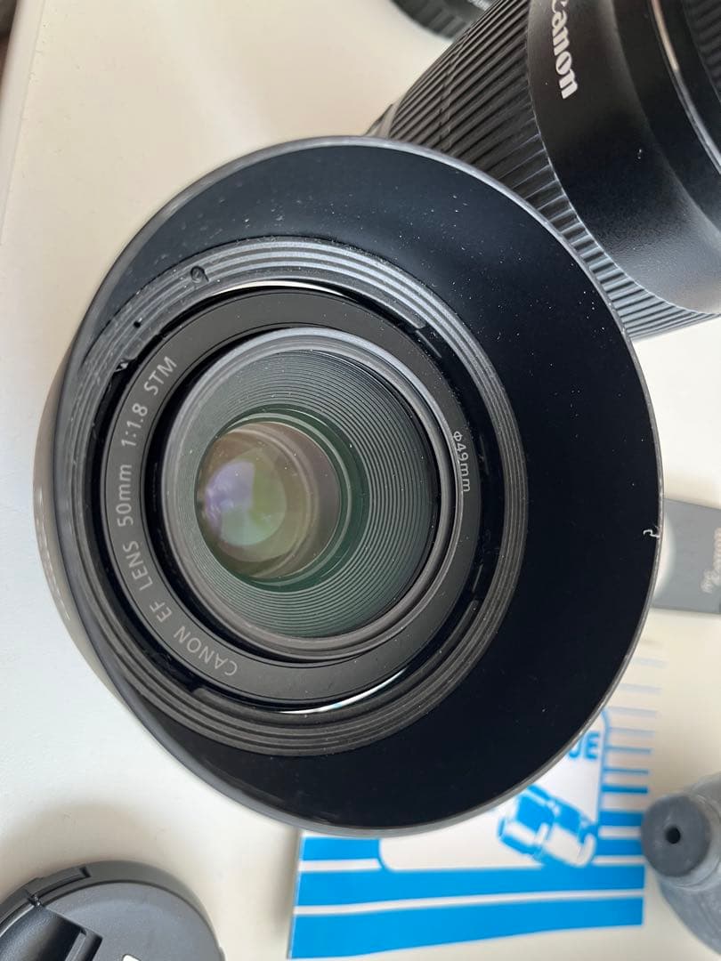 Canon EOS8000D ダブルズームキット50mm単焦点レンズ　諸々セット