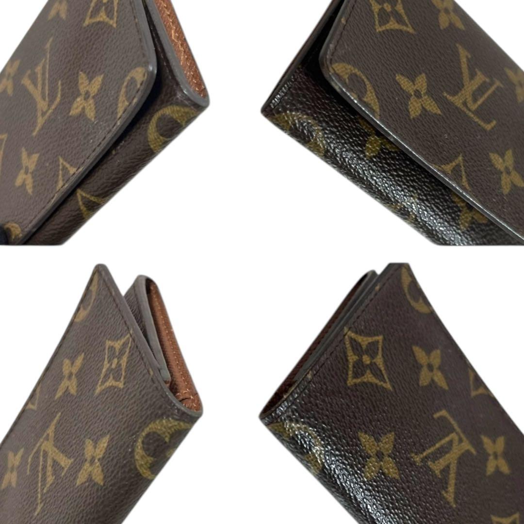 ルイヴィトン カードケース 名刺入れ モノグラム アンヴェロップ ブラウン 茶
